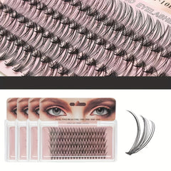 5 Rows False Eyelashes Single Cluster Pointed Base False Eyelashes