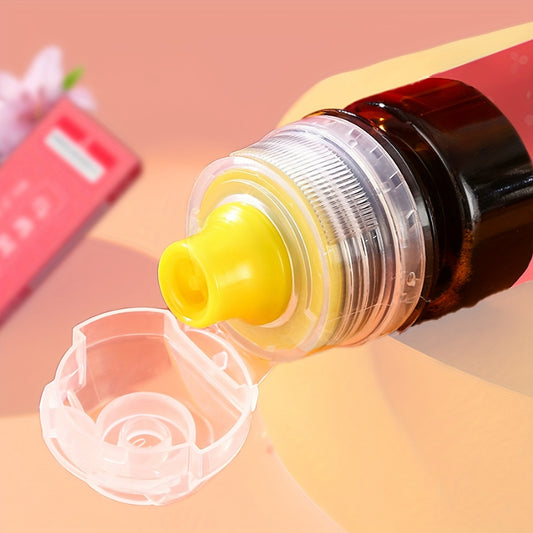 6pcs Portable Straw Bottle Lid Beverage Bottle Screw Lids With Straw