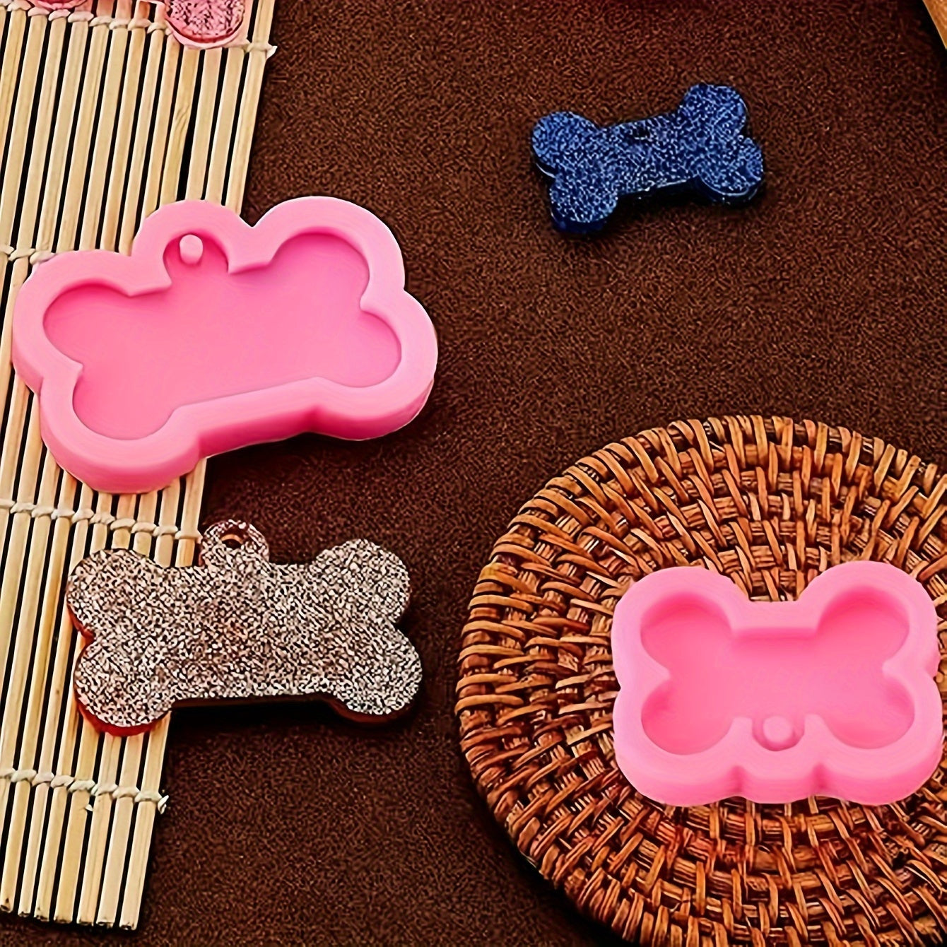 Dog Bone Silicone Mold for DIY Pet Ornament Jewelry Pendant