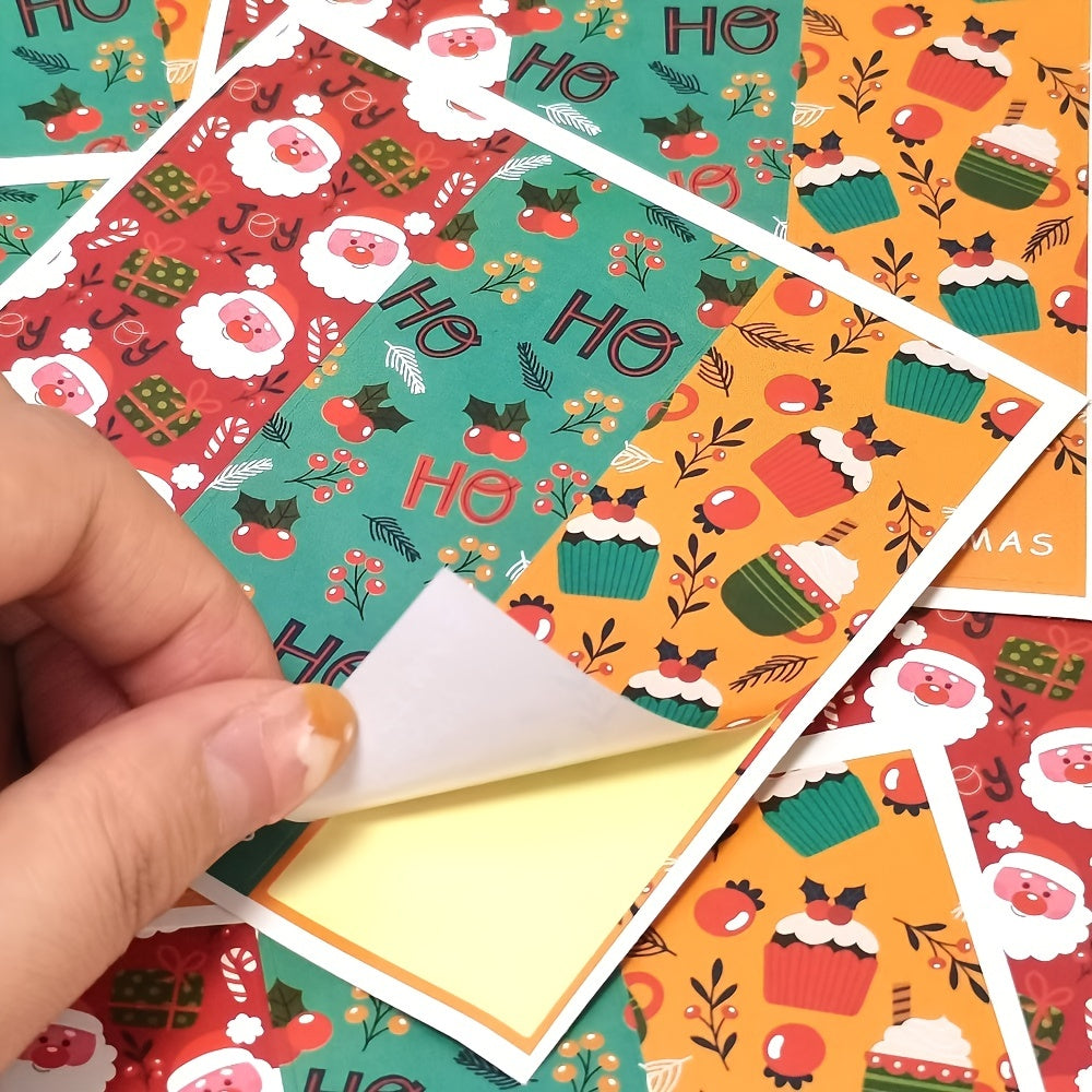 90pcs Stickers 30 Sheets 3 Stickers Each Rectangle Package Labels Decorative
