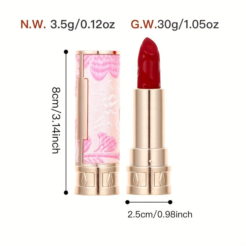 5 Colors Chinese Style Matte Velvet Lipstick Set Gift