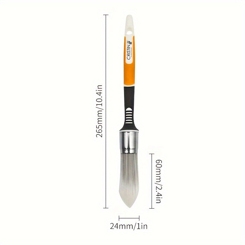 Synthetic Sash Paintbrush Round Brush 7 3 Mixture POF 3k Handle