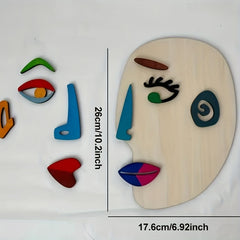 Montessori Wooden Puzzles Faces Educational Halloween Christmas