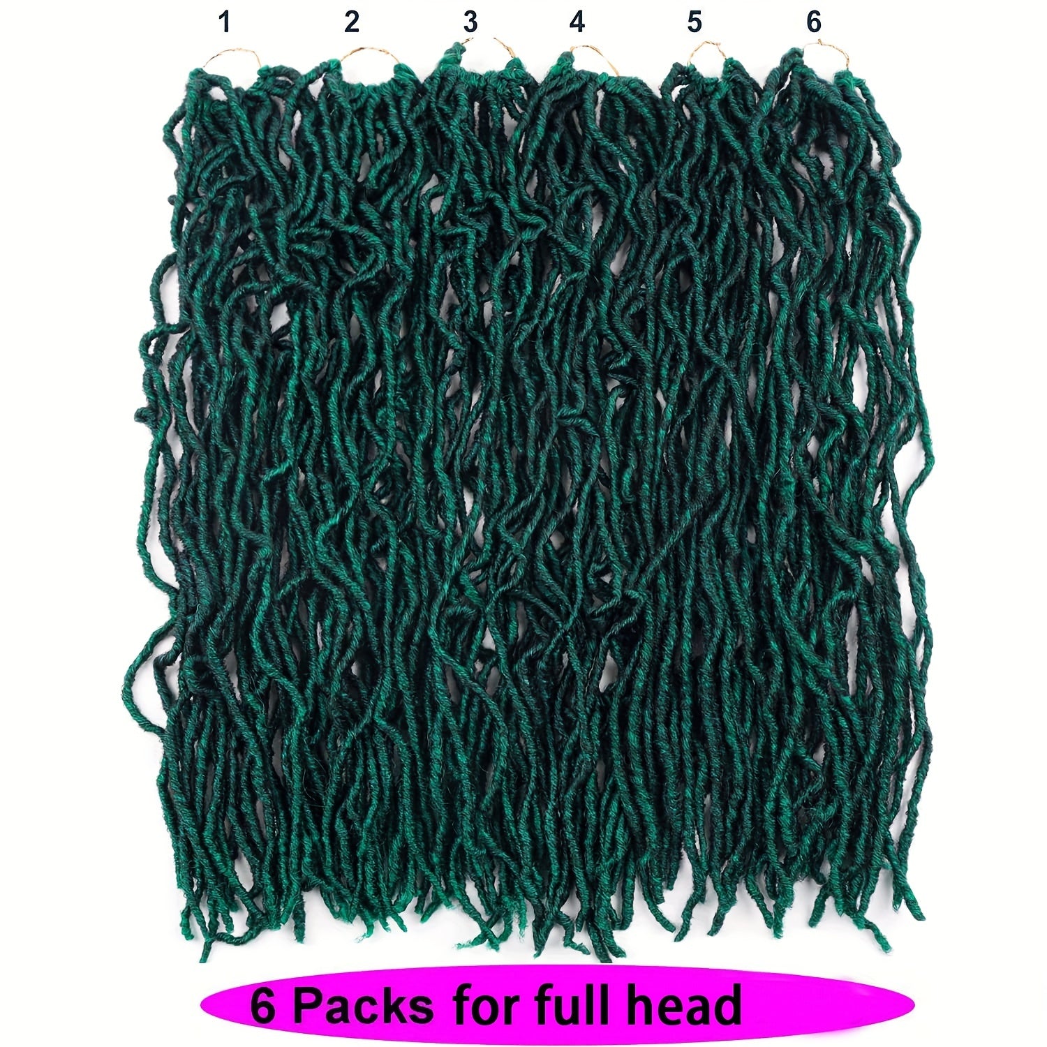 Soft Faux Locs Crochet Hair Pre Looped Faux Locs 96 Cm
