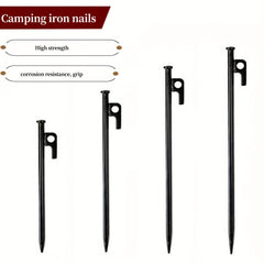 8pcs Heavy Duty Steel Tent Stakes For Canopies Tarps