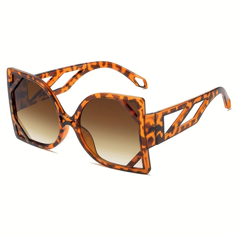 Y2K Oversized Hollow Sunglasses Gradient UV400