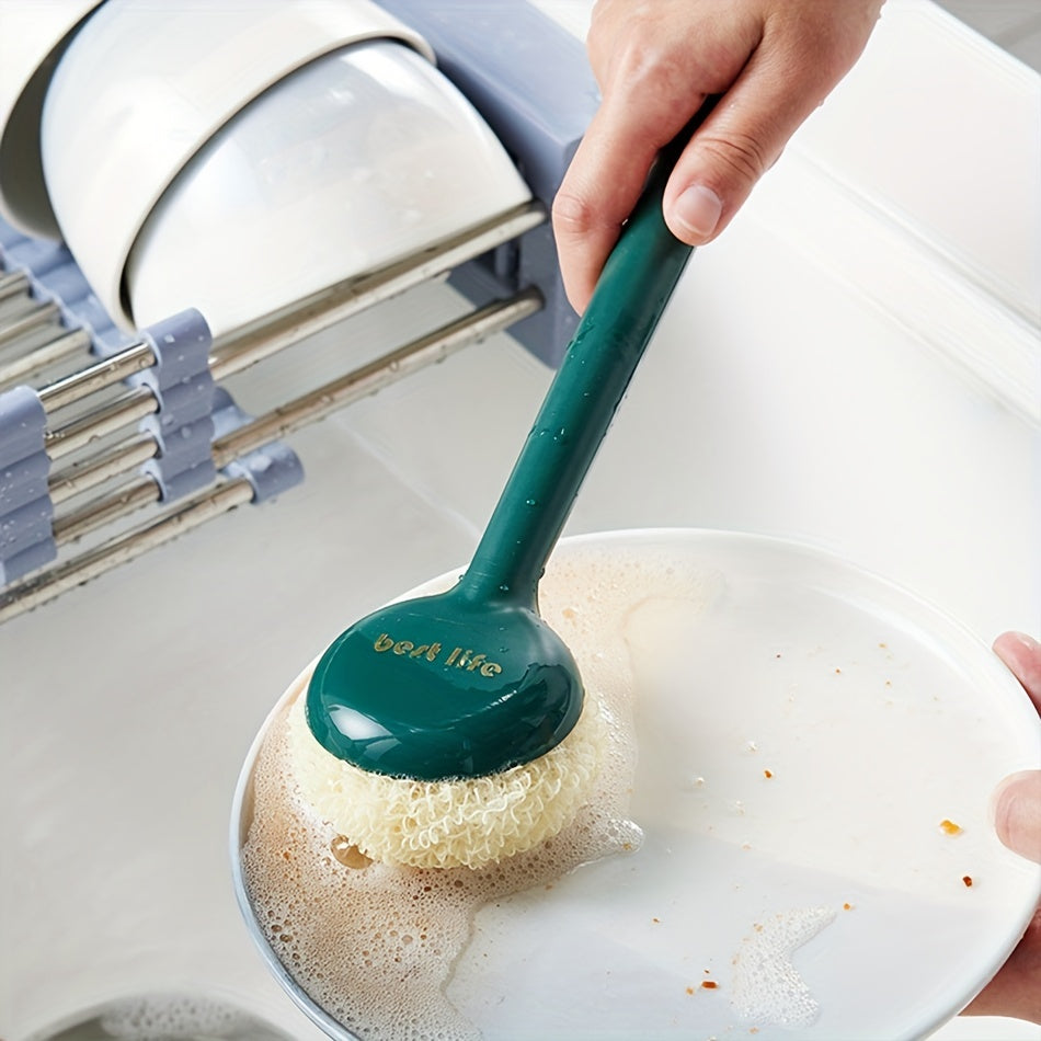 Kitchen Dishwashing Brush High Elastic ABS Fiber Bristle Cleaning