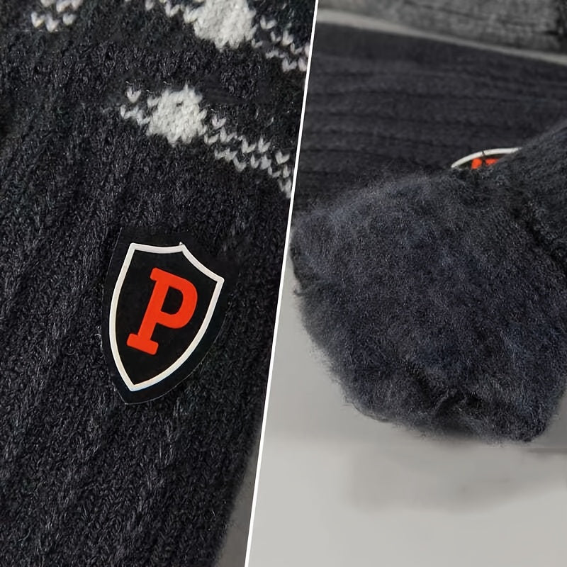 Winter Warm Gloves Touch Screen Windproof Knitted Outdoor Gloves