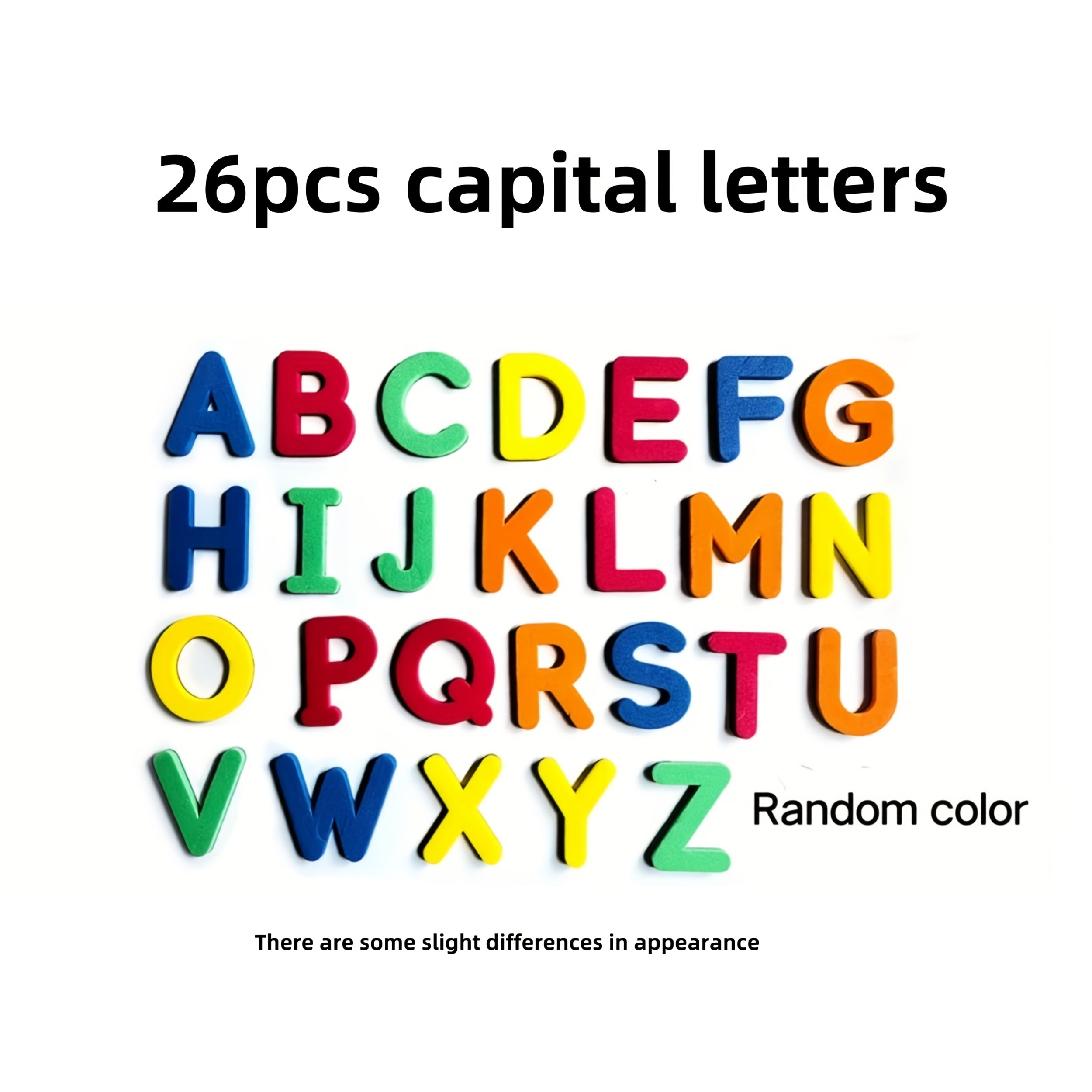 26/52pcs Magnetic Letter Learning Fridge Magnets English Spelling Teaching Aids