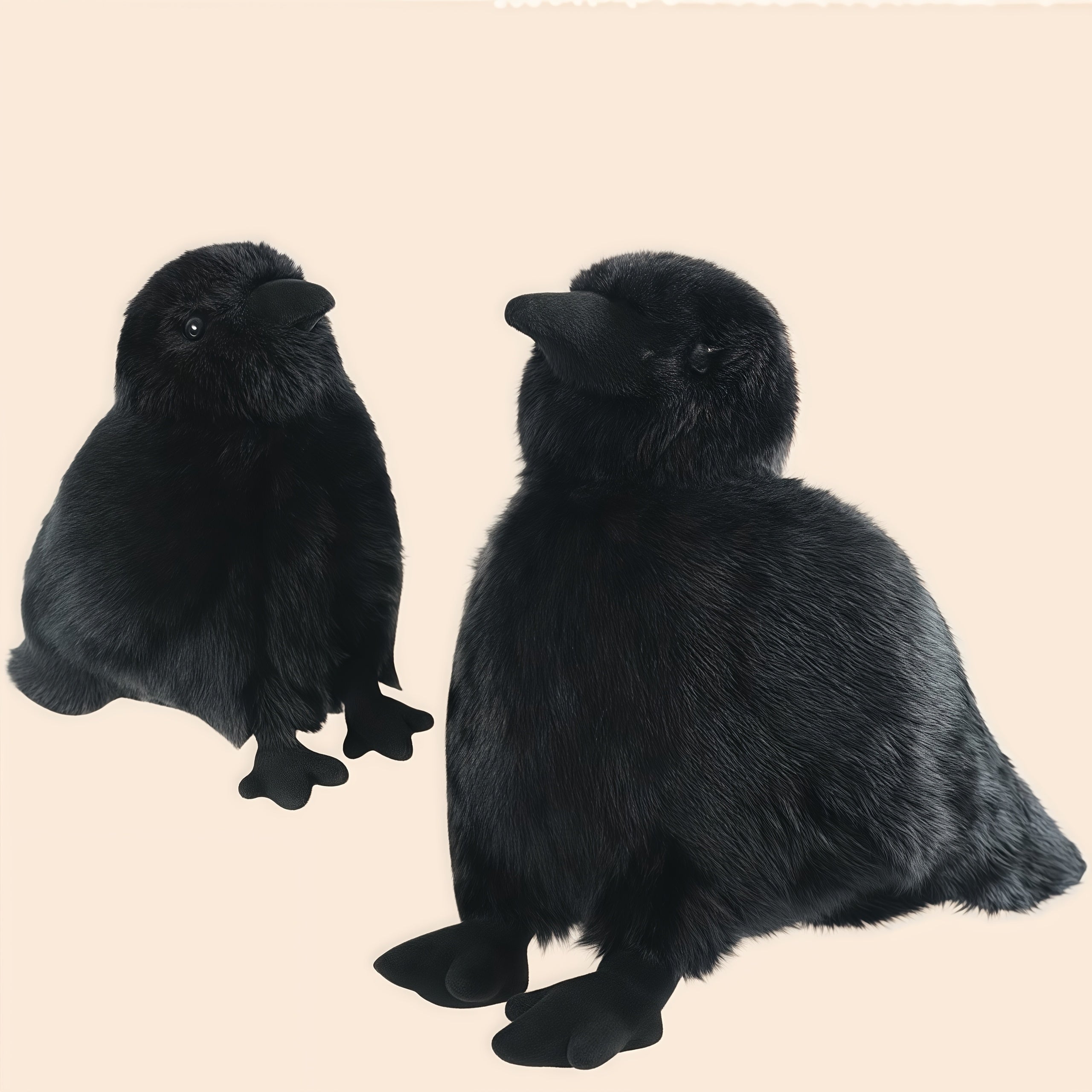Realistic Crow Stuffed Animal Soft Plush Bird Toy Gift
