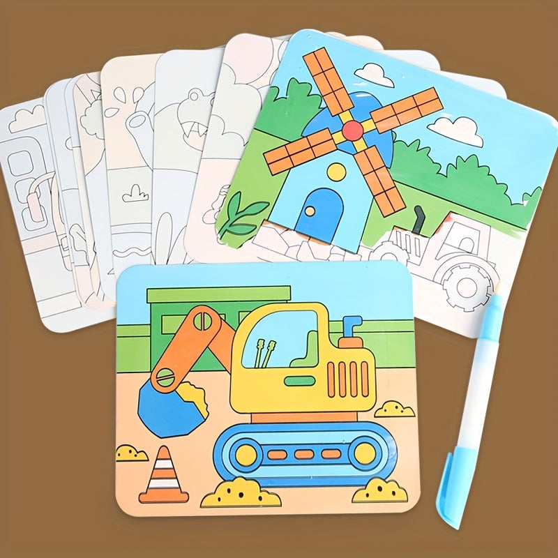 Sand Painting Drawing Board Paint on Sand Educational Toy