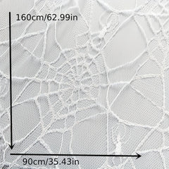Halloween Spider Web Jacquard Lace Fabric