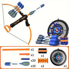 Kids Bow and Arrow Set for Ages 2-4 Range 10 Arrows 2 Archers 20 Foam Darts