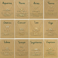 Zodiac Symbols Thin Chain Anklet Friendship Bracelet Gift For Women