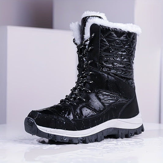 Women's Waterproof Snow Boots Comfortable Solid Shoes