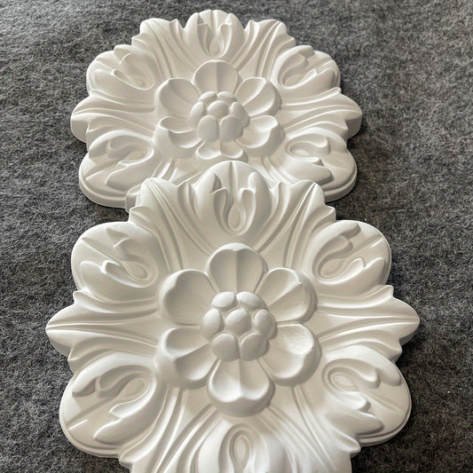 Polyurethane Decorative Flowers Lightweight Carved Wall Decoration Flowers