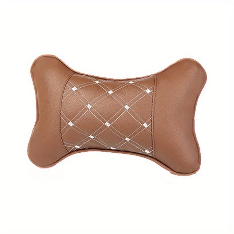 Car Seat Neck Protection Pillow Faux Leather Headrests