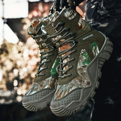 Men's Camo Hiking Boots, Breathable & Non-Slip