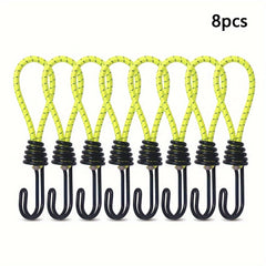 8pcs Reflective Bungee Cord Hooks for Camping Tent