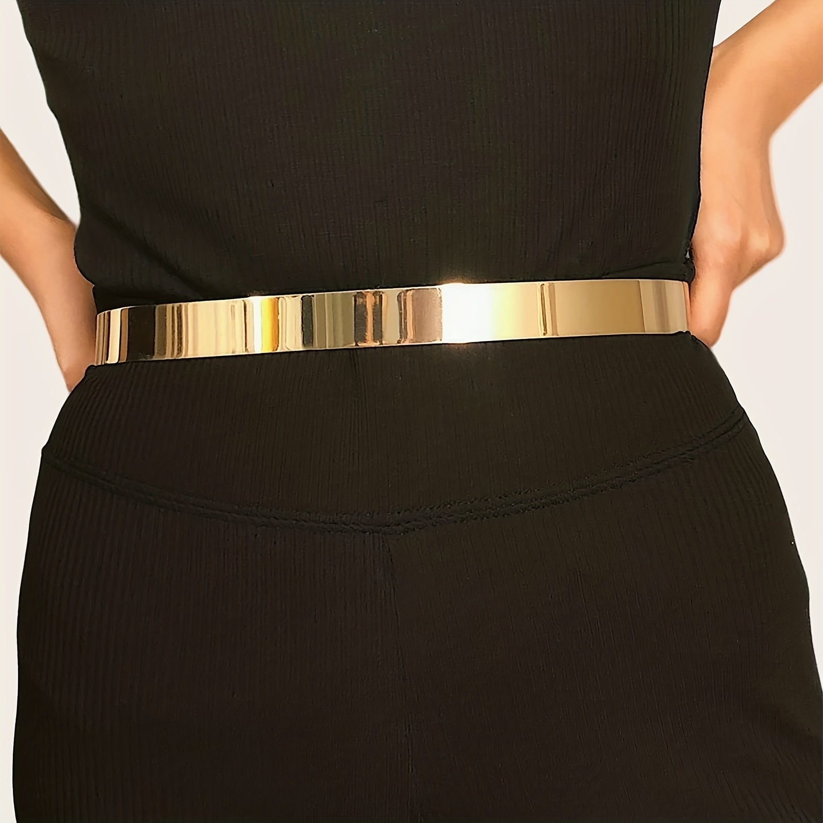 Stylish Polished Metal Dress Girdle for Women