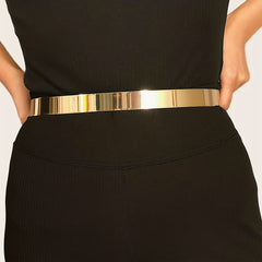 Stylish Polished Metal Dress Girdle for Women