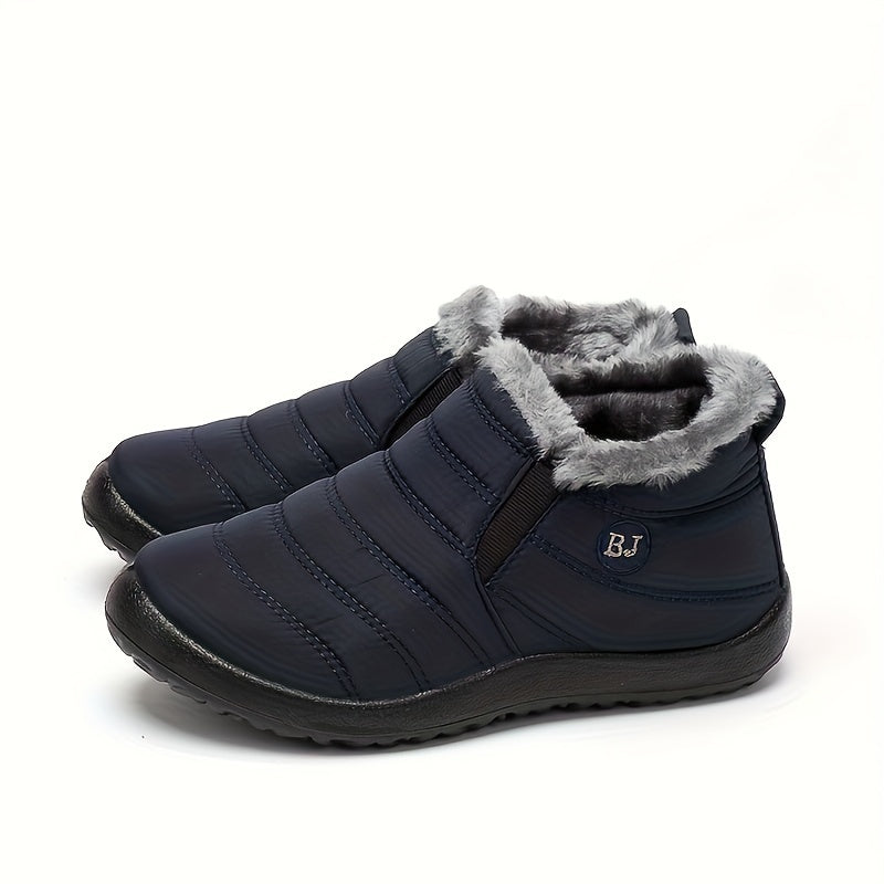Women's Waterproof Medium Tube Snow Shoes Non-slip Warm Hiking Shoes
