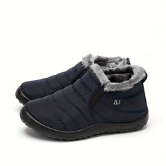 Women's Waterproof Medium Tube Snow Shoes Non-slip Warm Hiking Shoes