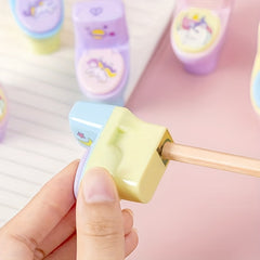 Animal Series Toilet Shape Pencil Sharpener with Eraser