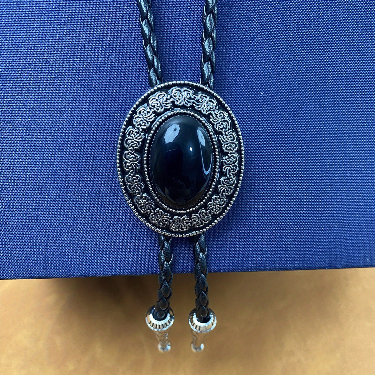 Polish Rose Stone Tie Buckle Vintage Necktie For Men