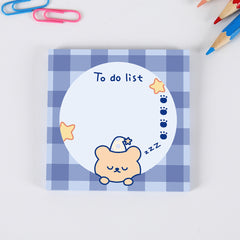 Cartoon Bear Sticky Notes 50sheets 3.15x3.15in