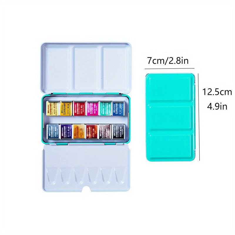 Professional Watercolor Paints Set - 48 Colors Tin Box Water Pigment