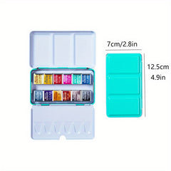 Professional Watercolor Paints Set - 48 Colors Tin Box Water Pigment