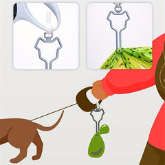 Dog Waste Bag Holder Hands-Free Pet Poop Bag Dispenser