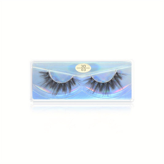 10 Styles Thick False Eyelashes Single Pair Travel Size