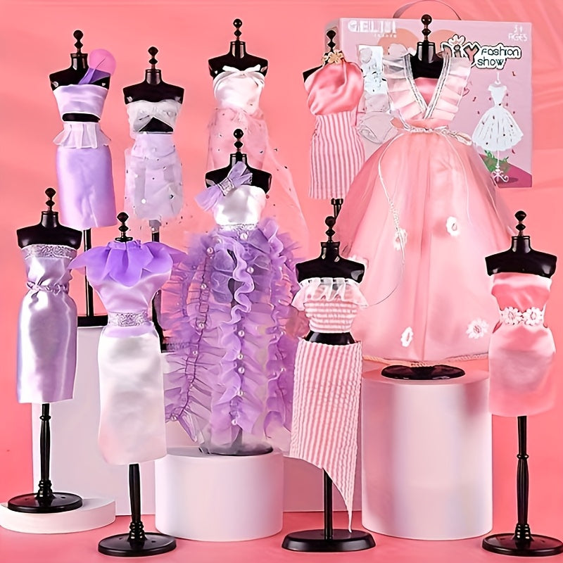 No Sew Paste Art Craft Kit for Girls - Birthday, Halloween Gift