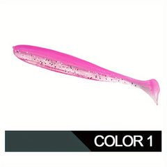 10pcs T Tail Soft Worm Lure for Outdoor Fishing
