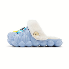 Kids' Cartoon Charms Warm Clogs