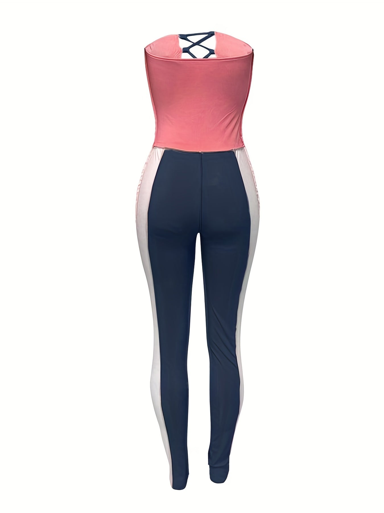 Block Tube Jumpsuit Casual Women's Clothing