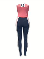 Block Tube Jumpsuit Casual Women's Clothing