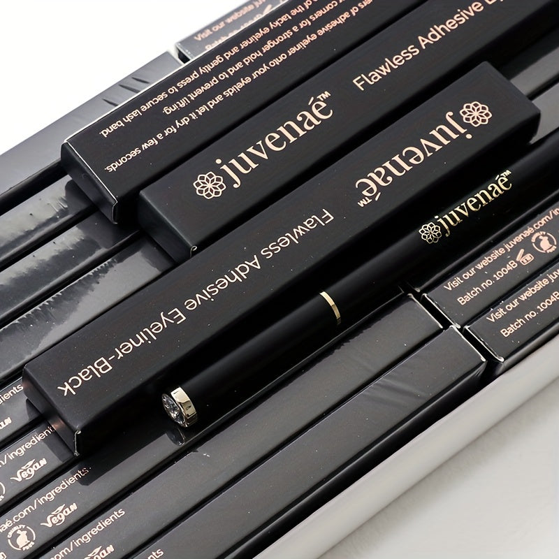 2-in-1 Waterproof Adhesive Eyeliner Pen - 24H Long Lasting No Glue Needed