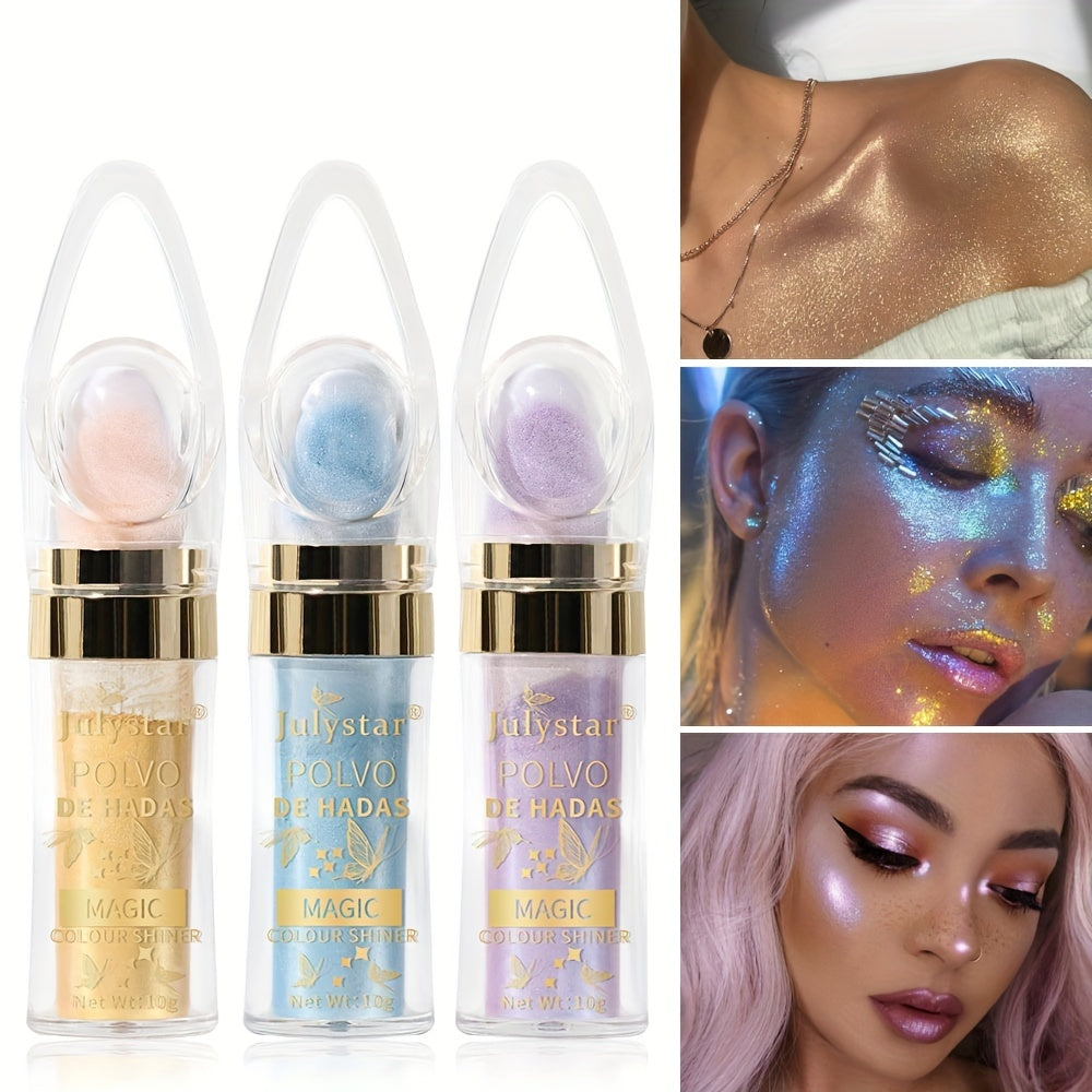 Moonbeam Glitter Highlighter Powder Stick for Face Body Lips Eyes