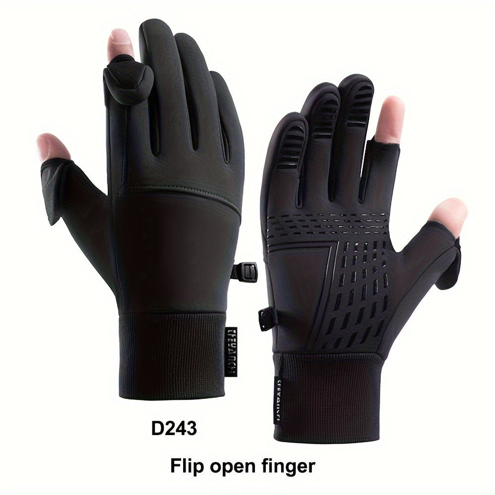 Winter Touch Screen Gloves Men's Windproof Waterproof Warm Gloves