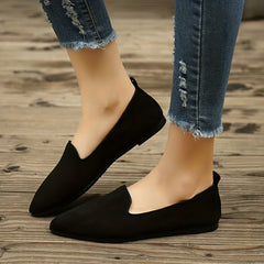 Women's Pointed Toe Ballet Shoes Lightweight Walking Flat Shoes