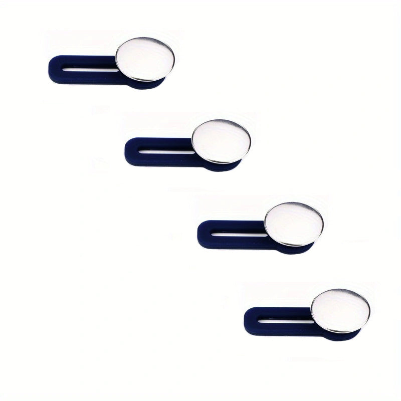 4pcs Metal Retractable Waistband Extender Buttons For Jeans