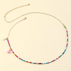 Colorful Tassel Bead Waist Chain Bohemian Style Body Chain