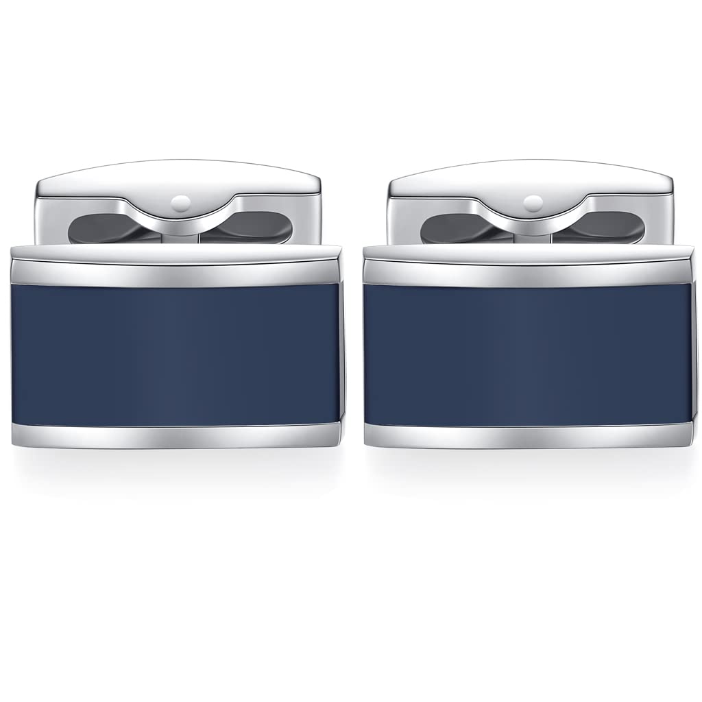 2pcs Enamel Cufflinks Set, Stylish Men's Accessories