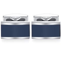 2pcs Enamel Cufflinks Set, Stylish Men's Accessories