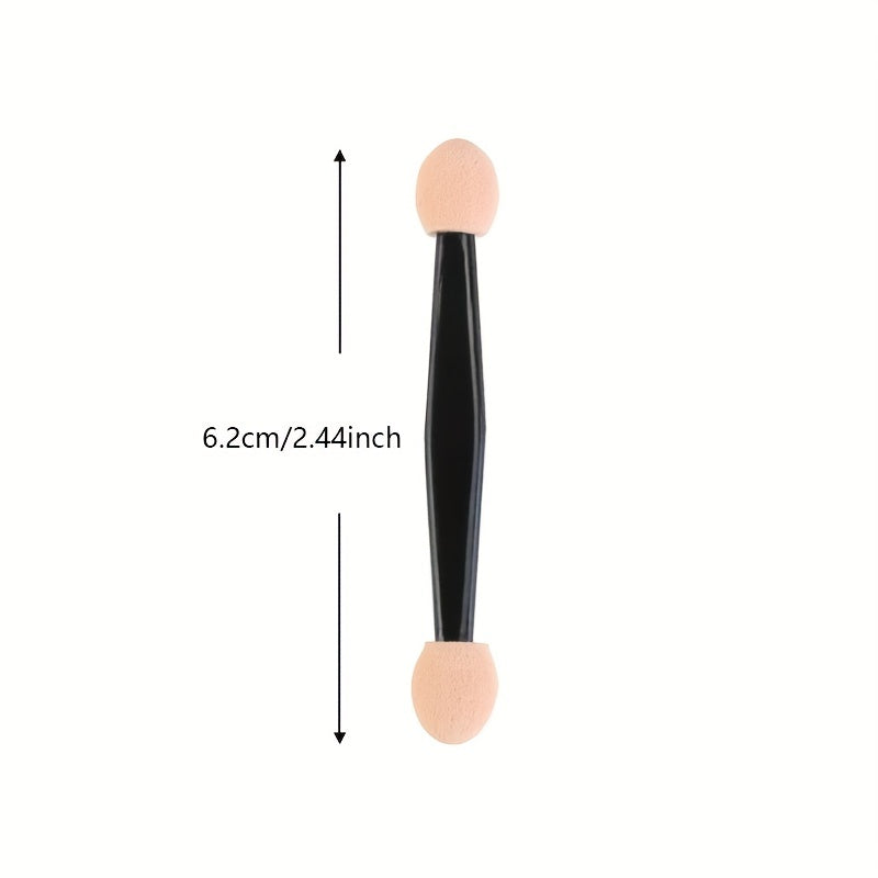 50Pcs Dual Sided Eyeshadow Brush Sponge Oval Makeup Applicator