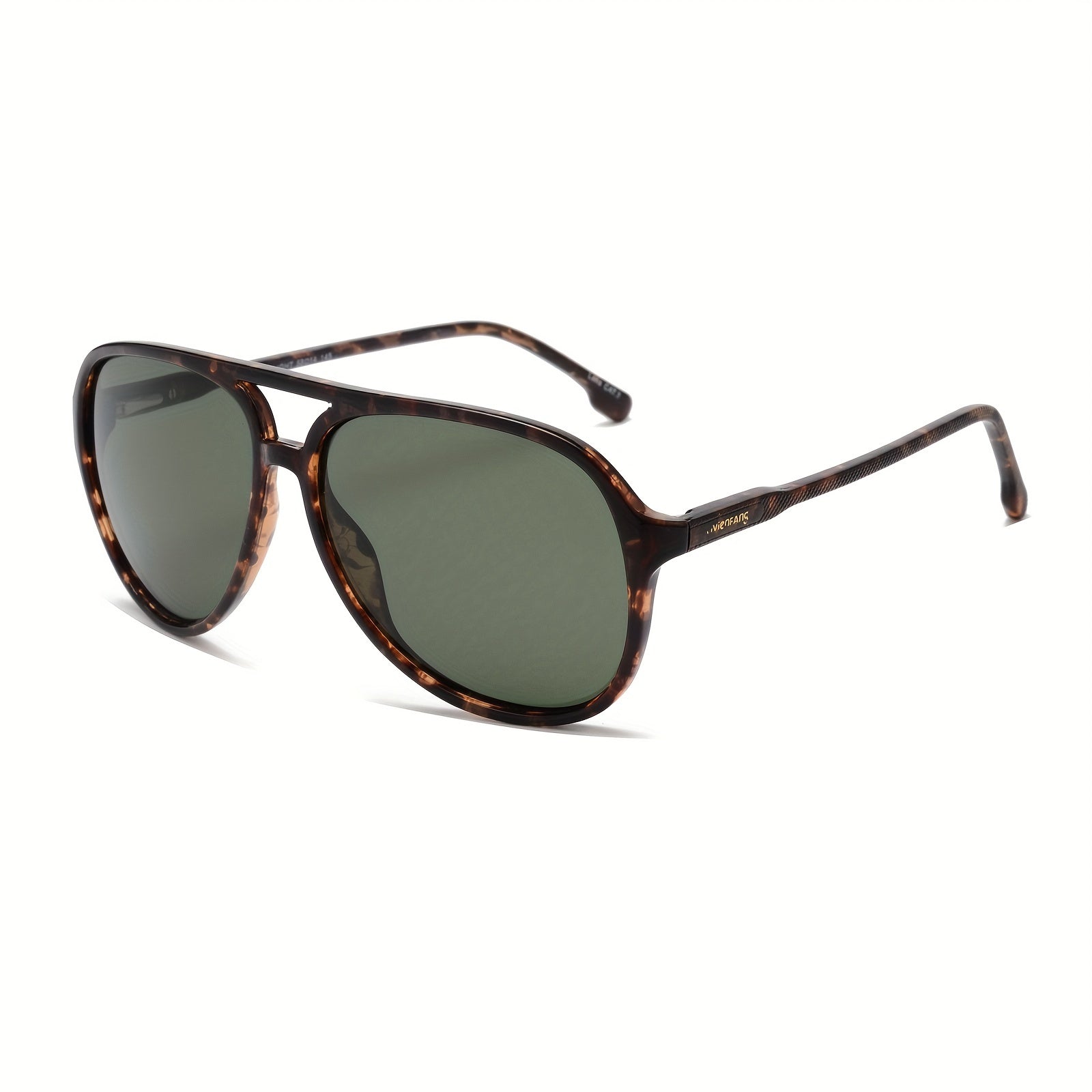 VIVIENFANG Retro Polarized Aviator Sunglasses Mens Vintage