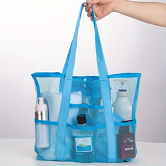 Outdoor Beach Net Bag Large Capacity Toiletry Storage Bag